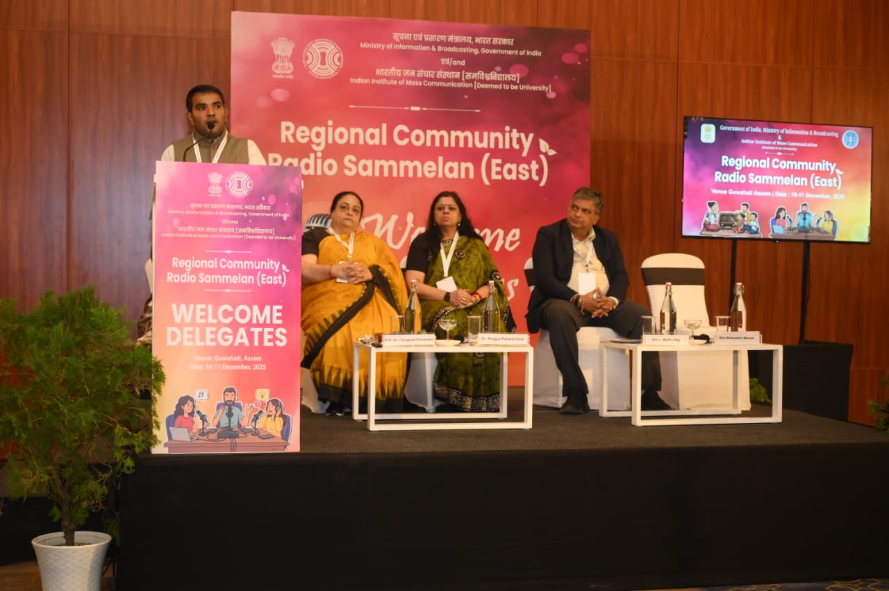 New Delhi, 10th December, 2025: The two-day Regional Community Radio Sammelan (East) was inaugurated in Guwahati today. Organised by the Ministry of Information & Broadcasting, Government of India, in collaboration with the Indian Institute of Mass Communication (IIMC), New Delhi, the theme of the Sammelan is โCelebrating 20 Years of Community Radio in India.โ More than 65 Community Radio Stations from the Eastern and Northeastern region are participating in the event.
Welcoming the gathering, Dr. Pragya Paliwal Gaur, Vice Chancellor of IIMC, New Delhi said that it was an honour for IIMC to partner with the Ministry for this milestone gathering. She highlighted the growth of the Community Radio ecosystem, with over 550 stations now operating across India and more in the pipeline, including in the Northeast. Dr. Gaur spoke about the important role of Community Radio in promoting gender-sensitive communication, disseminating emergency information, involving students of media education, preserving folk traditions, and responsibly integrating AI in content development. She urged stakeholders to work together to strengthen community-led development through Community Radio.
Delivering his address, Shri L. Madhu Nag, Registrar, IIMC, highlighted the significant transformation of Indiaโs radio landscapeโfrom mainstream FM broadcasting to the emergence of Community Radio as a powerful platform for local voices. Emphasizing the core pillars of strengthening CR stations, he underscored the importance of community-driven content creation, enhanced capacity building, and long-term financial sustainability. He noted that creatively produced, locally rooted content remains central to the success of Community Radio.
Ms Shilpa Rao, Director CRS, Ministry of Information and Broadcasting informed about the objectives of the Sammelan and mentioned that the Ministry of Information and Broadcasting is committed to the growth and reinforcement of the Community Radio sector in the North East Region. She also appraised them about the initiatives taken by the Ministry of Information and Broadcasting in this regard.
Shri Mahendra Meena, Under Secretary, Ministry of Information & Broadcasting, remarked that Community Radio stations have become indispensable for last-mile communication. He stated that CR stations amplify real community voices and help ensure accurate information reaches people during emergencies and developmental programmes. He reaffirmed the Ministryโs continued support to the Community Radio movement.
Prof. (Dr.) Sangeeta Pranvendra, Convenor of the Sammelan, extended a warm vote of thanks to all participants for travelling to Guwahati and joining the collective celebration of two decades of Indiaโs Community Radio movement. She appreciated the commitment of CR practitioners and experts who continue to strengthen grassroots broadcasting across the region.
The first day of the sammelan featured several technical and interactive sessions. Deputy Wireless Advisor, Ministry of Telecommunications Shri Manish Sheelwant spoke in detail about transmitter replacement and migration to the SARAL Sanchar portal, along with guidance on applying for WoL renewal.
Prof. (Dr.) Kanchan K. Malik stressed on the relevance of gender based programming and the vital role of women in CRS programming and participation in the overall content management and broadcasting.
A panel discussion on the engagement of State Governments in promoting Community Radio across the eastern region, moderated by Shri Amit Dwivedi, Project Director CRS engaged with CRS practitioners from Bihar, Manipur, Assam, West Bengal and Odisha.
The first day also included an insightful session on โPromotion and Preservation of Indigenous Languages and CRSโ led by Prof. Uma Pappuswamy from the Central Institute of Indian Languages, Mysuru. She said that as the nature of the CRS is hyperlocal, indigenous languages can best be preserved and promoted through the CRS.
The day concluded with a session on community-based content, delivered by Shri N. A. Shah Ansari, Director, Radio Namaskar, Konark, Odisha. He spoke on the best practices to be adopted while creating community based content.
The Sammelan provides Community Radio practitioners a platform to share experiences, raise concerns, explore innovative approaches and collectively strengthen the future of grassroots broadcasting across the eastern and northeastern region.